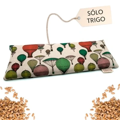 Imagen de Saco Semillas Microondas (35x12 cm) Termico Saquitos de para Bolsa Calor Cojin Almohada (Solo trigo)