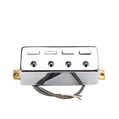Imagen de Alnicov Pastillas humbucker para bajo (4 cuerdas), color plateado
