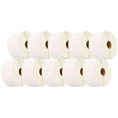 Imagen de Cartridges Kingdom 50mm x 25mm 10 Rollos Etiquetas térmica Directa para Zebra GK420d GK420t GC420d GX420d GX420t GC420t GX430t GT800 ZD420 LP2844 TLP 2844 Citizen CL S521 1000 por Rollo