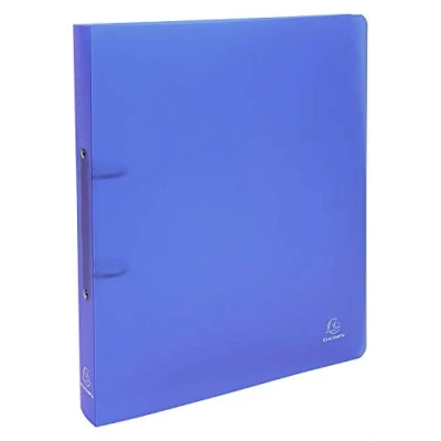 Imagen de Exacompta Ref. 54362E Paquete de 5 archivadores semirrígidos PP Chromaline 2 anillos redondos diámetro 30 mm Parte trasera 40 Dimensiones exteriores: 32 x 26,8 cm Tamaño A4 Maxi