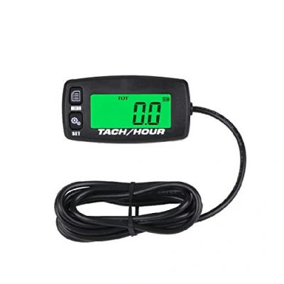 Imagen de Jayron JR HM032A Cuentarrevoluciones Digital Autoalimentado/Inductivo/Mantenimiento/Apagado Cronómetro,Reemplazable por Batería,para Generadores de Tractores Cortacésped y Equipos Neumáticos