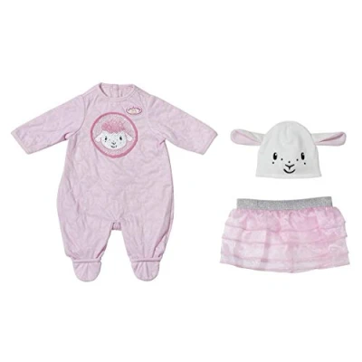 Imagen de Baby Annabell Deluxe Conjunto de Lentejuelas para Muñecas 43cm Manos Pequeñas, El Juego Creativo Promueve la Empatía y Las Habilidades Sociales. Edad: 3+, Incluye un Mono, Tutú Gorrito