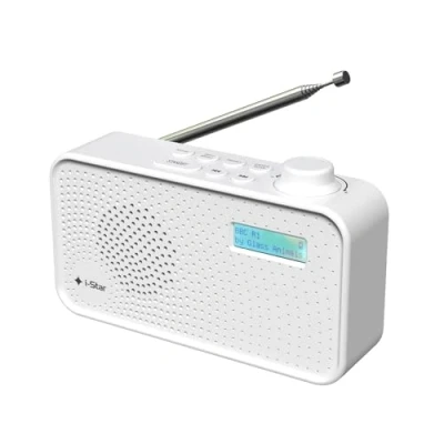 Imagen de Radio Portatil Pequeña Dab/Dab+ y FM, Digital, Transistores Radiio con Batería Recargable Alimentado por Red Principal (Blanco)