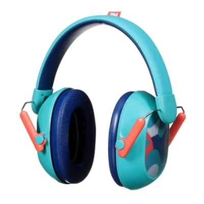 Imagen de 3M Orejeras de protección auditiva Plus para niños PKIDSP TEAL E, verde azulado (87 98 dB)