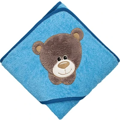 Imagen de Morgenstern Toalla con capucha para bebé, capucha, 100 x cm, algodón Öko Tex, oso