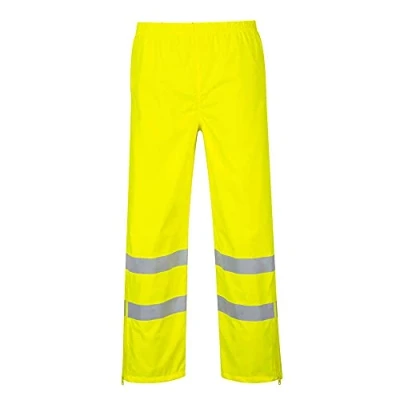 Imagen de Portwest Pantalón De Alta Visibilidad Transpirable, Tamaño: L, Color: Amarillo, S487YERL