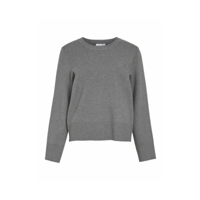 Imagen de VILA Vicassie Oneck Jersey de punto, Mujer, Talla: Large, Medium grey melange
