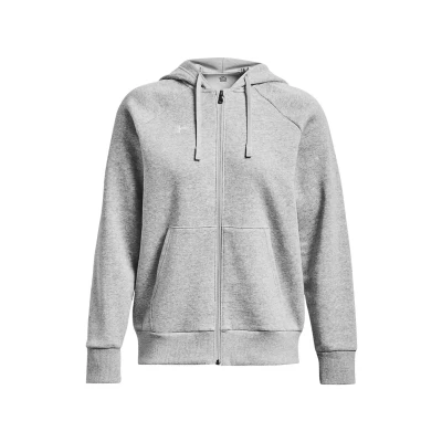 Imagen de Under Armour Rival Sudadera con cremallera Mod gray light heather white, Mujer, Talla: XL, white