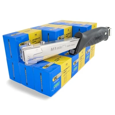 Imagen de Tacwise 1185 Grapadora de Martillo A11 con 75.000 Grapas 140/10mm, Utiliza Tipo 140 da 6mm a 10mm