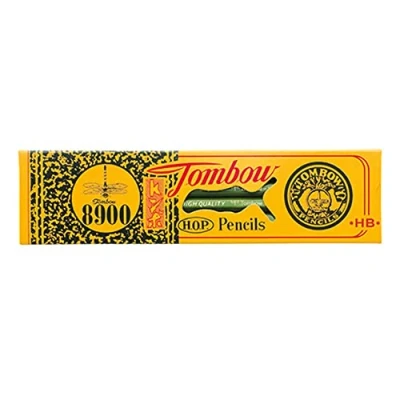Imagen de Tombow Estuche de 12 Lapices Grafito Estilo Tradicional 8900 Dureza HB Para Dibujo, Bocetos, Esbozos y Escritura