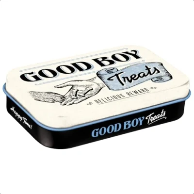 Imagen de Nostalgic Art Boy Treats Caja de regalo para los dueños perros, diseño vintage, 6 x 9,5 2 cm