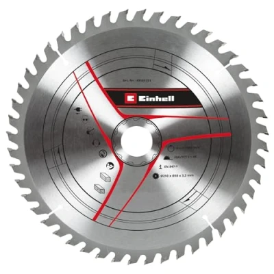 Imagen de Einhell Hoja de sierra circular original (250 x 30 mm, accesorio para sierras, diámetro 250 recepción: 48 dientes, ancho corte 3,2 sierras ingletadoras y circulares