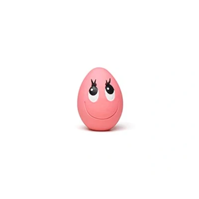 Imagen de Lanco Huevo de Juguete para Mascotas 100% Caucho Natural (Latex), Color Rosa