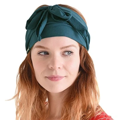Imagen de Casualbox Pre Atada Cinta Para El Pelo Bohemio Cabello Banda Verano Hombres Damas Cabeza Envolver Hippie Azul