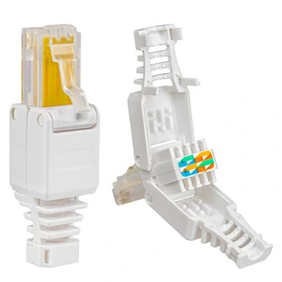 Imagen de Cat.5E Tool Less Conector RJ45 con protección contra torceduras