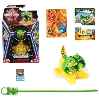 Imagen de BAKUGAN, Special Attack Trox, Figura de acción Coleccionable, Personalizable y giratoria, Cartas Intercambio, Juguetes para niños niñas a Partir 6 años