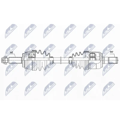 Imagen de Semi eje NTY NPW HY 619