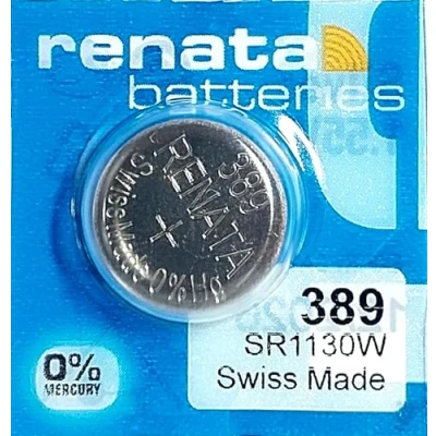 Imagen de RENATA / Swatch Group Pila botón óxido de plata 389 1.55V 80mAh Blister(s) x 1