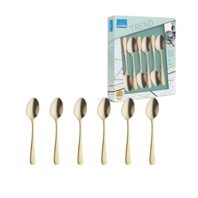 Imagen de Austin Juego de 6 cucharas moka espresso dorado mate