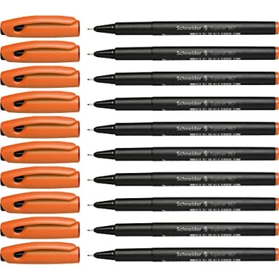 Imagen de Schneider Topliner 967 Estilógrafo (0,4 mm), color naranja