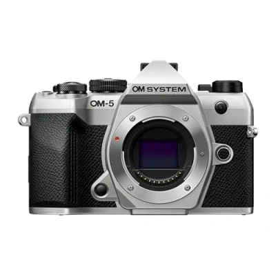 Imagen de Cámara Micro Cuatro Tercios OM SYSTEM 5 Mark II, Sensor Live Mos de 20 MP, estabilización Imagen Ejes, Sellado contra la Intemperie IP53, Disparo Alta resolución a Pulso 50 Plata