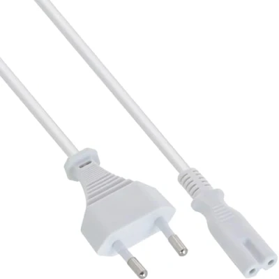Imagen de InLine 16653W Cable (3 m, Male connector / Female connector, Enchufe tipo C, C7 acoplador, Blanco)