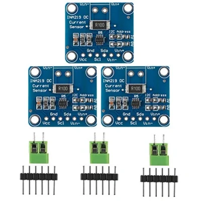 Imagen de ALMOCN 3 unids INA219 I2C IIC interfaz bidireccional DC corriente fuente de alimentación sensor Breakout módulo monitoreo potencia para Arduino Raspberry Pi