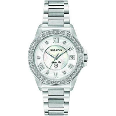 Imagen de Bulova Reloj Analógico para Mujeres de Cuarzo con Correa en Acero Inoxidable 96R232