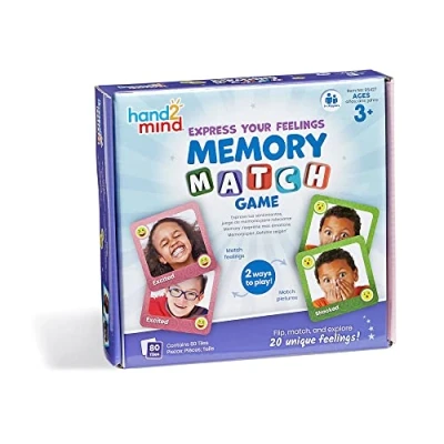 Imagen de Learning Resources Juego de Memoria para relacionar Expresa Tus Sentimientos, Tarjetas, Actividades el Aprendizaje aptitudes sociales y emocionales, 3+
