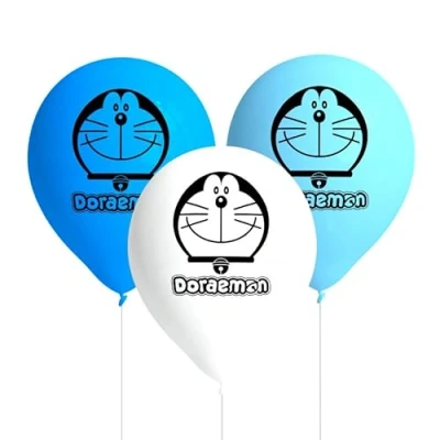 Imagen de BeenSmile, Globos LATEX DORAEMON, Latex, Decoración Cumpleaños Niños, Artículos de Fiesta Infantil, 8