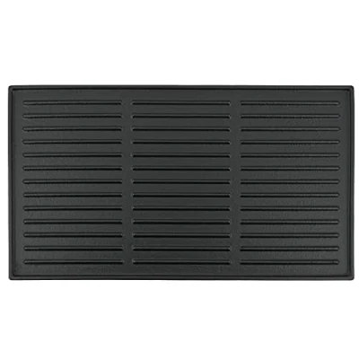 Imagen de BBQ Toro Parrilla I Hierro Fundido 24,5 x 44 cm Rectangular Esmaltada Doble Cara Barbacoa Gas Carbón