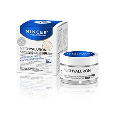 Imagen de Mincer Pharma Neo Hyaluron Crema facial de día y noche para pieles maduras deshidratadas, fuertemente rejuvenecedora, hidratante, con ácido hialurónico, 50 ml
