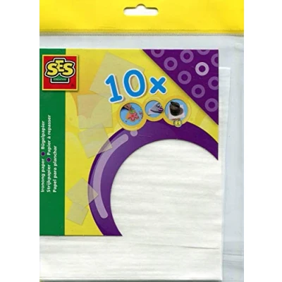 Imagen de SES Creative Paquete de Diez Papeles Planchado para niños SES, Multicolor, S (00786)