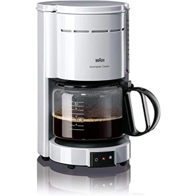 Imagen de Braun KF 47/1 Cafetera de goteo, 1000 W, 1.2 L, 20 dB, acero inoxidable, blanco