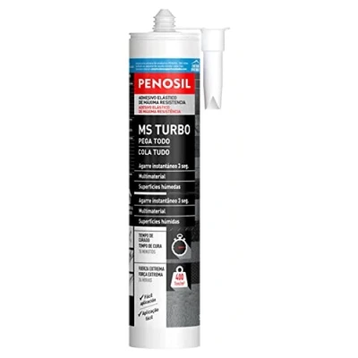 Imagen de ADHESIVO SELLADOR POLIMERO AGARRE 3 SEGUNDOS NEGRO TURBO PENOSIL 290 ML