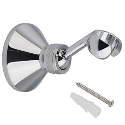 Imagen de HIMREYLD Soporte Ducha de Mano Pared, para Cabezal Cobre Ajustable 360 ​​Grados Manguera Estándar, Cromado