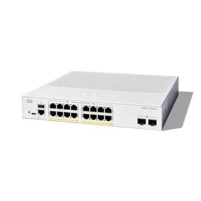 Imagen de Cisco Switch administrado Catalyst 1300 16P 2G, GE de 16 Puertos, PoE, SFP 2x1, protección Limitada por Vida (C1300 2G)