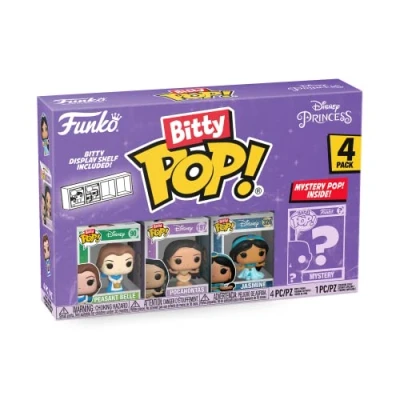 Imagen de Funko Bitty POP! Disney Princesa Belle 4 Paquete Incluye (yellow Dress), Pocahontas, Jasmine, And A Mystery Figure Y Una Mini Figura Misteriosa De Sorpresa 2.3 Cm Idea Regalo