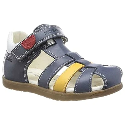 Imagen de Geox B Sandal Macchia Boy, Sandalia, Navy Dk Yellow, 20 EU Estrecho