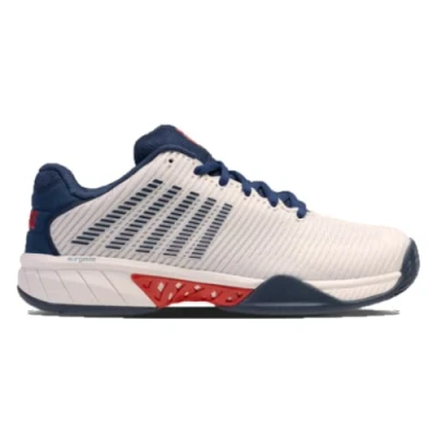 Imagen de K Swiss Performance Hypercourt Express 2, Zapato de Tenis Hombre, Blanc Blanc/Blue Opal/Lollipop, 42.5 EU