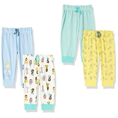 Imagen de Amazon Essentials Disney Marvel Star Wars Princess Pantalones Unisex Bebés, Pack de 4, Deseo Princesa, 24 Meses