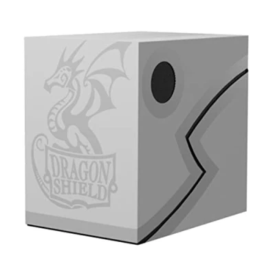 Imagen de Arcane Tinmen Almacenamiento+para+tarjetas+ +baraja+caja+dragón+escudo+doble+concha+%3A+revisado+ceniza%28blanco%2Fnegro%29
