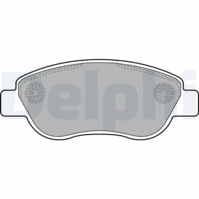 Imagen de DELPHI LP2075 Juego de pastillas freno no preparado para indicador desgaste Chapa antichirridos con accesorios RENAULT: MEGANE 2, SCENIC 2