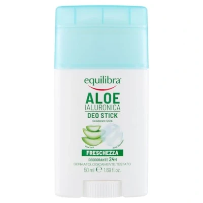 Imagen de Equilibra Corpo, aloe Hialurónico Deo Stick, desodorante adecuado para pieles sensibles con complejo antiolor, base de y ácido hialurónico, 50 ml