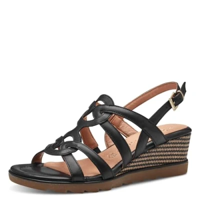 Imagen de MARCO TOZZI 2 28702 42, Sandalias con cuña Mujer, Negro, 41 EU