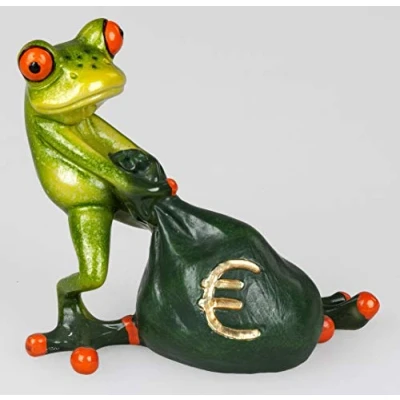 Imagen de Formano Rana con Monedero, Regalo de Dinero, Color Verde Claro, Aprox. 10 x 11 cm