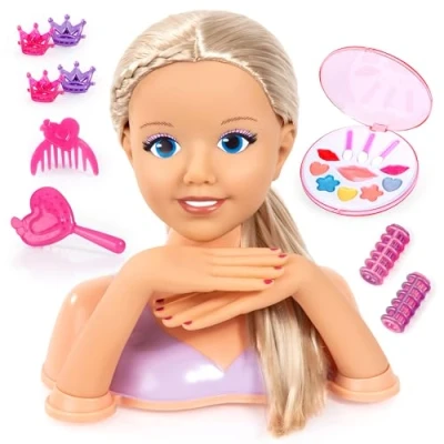 Imagen de Bayer Design 90025AC Busto para Maquillaje y peluquería con Las Manos, Accesorios el Pelo, Maquillaje, 25 cm