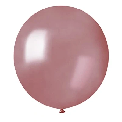 Imagen de Paquete 25 globos nacarados en latex natural Premium Quality G150 (Ø 48cm / 19&quot;), oro rosa nacarado