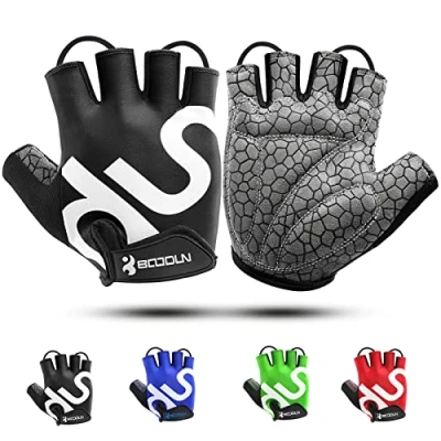 Imagen de KONVINIT Guantes de Ciclismo Medio Dedo Unisex Bicicleta sin Dedos con Relleno Antideslizante para MTB, Carretera, Gimnasio, Crossfit y Levantamiento Pesas XL