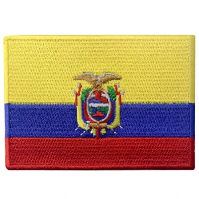 Imagen de Bandera de Ecuador Ecuatoriano Parche Bordado Aplicación con Plancha